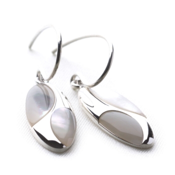 White Shoreline Earrings