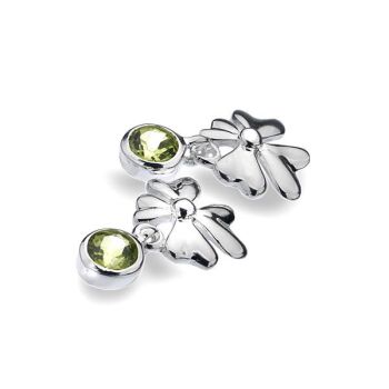 Peridot Clover Earrings