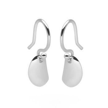 Silver Pebble Earrings
