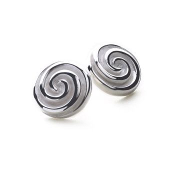 Shimmer Spiral Earrings (Large)