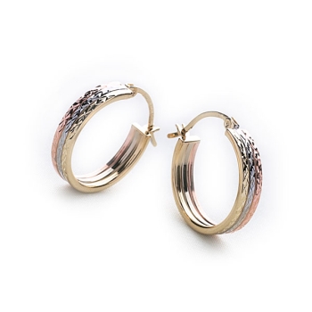 Trio Hoop Earrings (18mm)