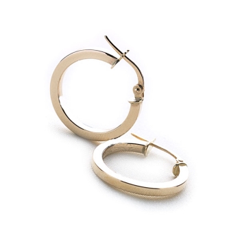 Round Hoop Earrings