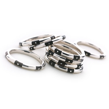 Ebony Stack Ring