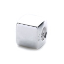 Silver Cube Bead