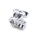 Frosted Hearts Bead