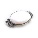Deco Moon Brooch