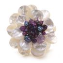 Bali Bay Brooch Large (Amethyst)