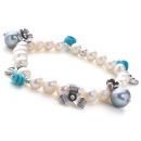 Charmed Pearl Bracelet (White)