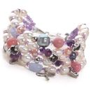 Plush Pearls Bracelet (Amethyst)