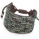 Large Woven Bead Cuff (Alpine Shimmer)