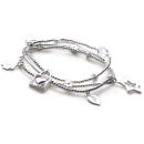 Charmed Bracelet Set (Hearts/Crystal) BRC845,846,840