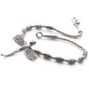 Silver Dragonfly Bracelet