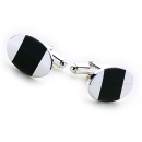 The Oval Cufflinks (Black)