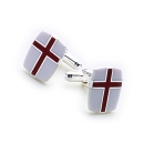 Saint George Cufflinks (Red and White)
