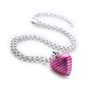 Heart of Glass Chain (Plush Pink)