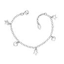 Star and Heart Charm Children's Bracelet