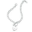 Diamond Stud Heart Children's Bracelet