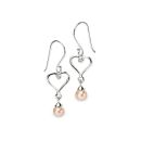 Pearly Heart Children's Earrings