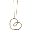 Diamond Open Heart Pendant