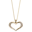 Diamond Pave Open Heart Pendant (Pendant Only)