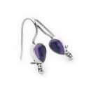 Amethyst Tear Earrings