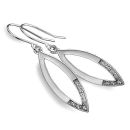 Silver Notch Earrings