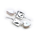 Mirrored Pearl Earrings