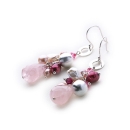 Pique Earrings (rose Quartz)