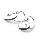 Silver Twirl Earrings