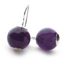 Purple Lotus Earrings