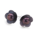 Pearl Posy Earrings (Grey)