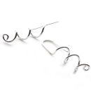 Silver Spiral Earrings