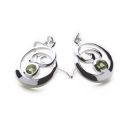Peridot Twirl Earrings