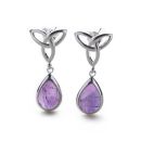 Celtic Amethyst Earrings