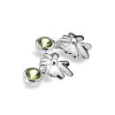 Peridot Clover Earrings