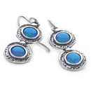 Opal Shield Earrings