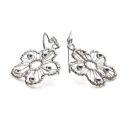 Embroided Flower Earrings