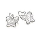 Embroided Butterfly Earrings