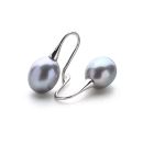 Grey Silk Earrings