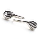 Cream of Silver Earrings