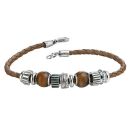 Silver and Tiger's Eye Bead Bracelet