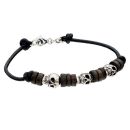 Skull and Bead Bracelet