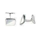 Curved Silver Cufflinks