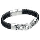 Steel Pattern Link Bracelet