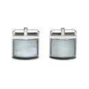 Mother of Pearl Steel Cufflinks