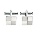 Steel Brushed and Polished Cufflinks