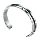 Black Stripe Steel Bangle