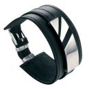 Resin & Leather Steel Bracelet