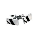 Resin Stripes Steel Cufflinks