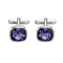 Tanzanite Swarovski Cufflinks
